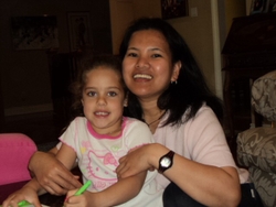 I'm live-in care giver that's my work and I love to take care kids make me happy every